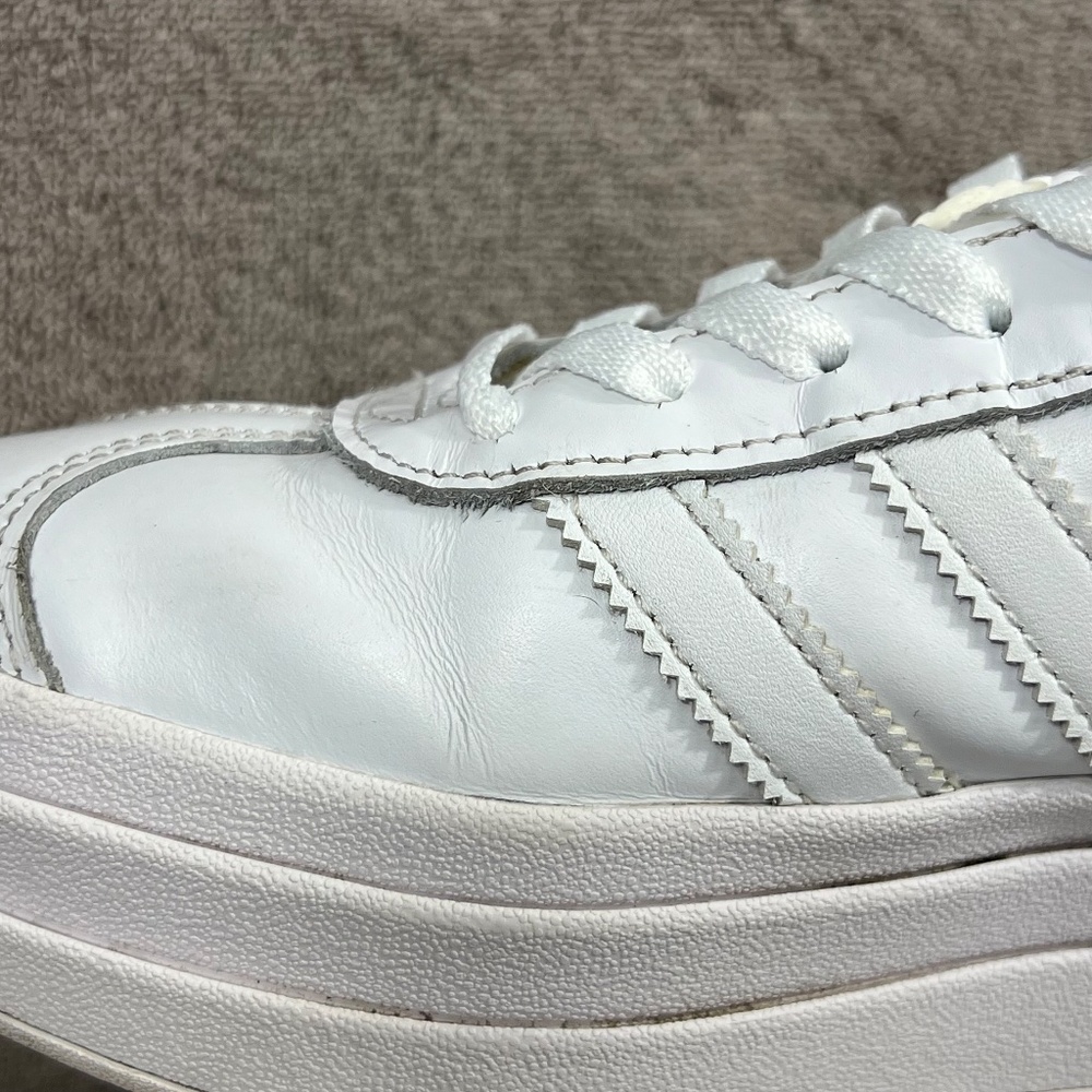 Adidas Originals Bold Gazelle Platform Sneakers IE5130 Triple White Sz 8.5 Sport - Picture 12 of 14